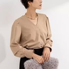 【ノーリーズ/NOLLEY'S】の《セットアップ対応》ウォッシャブルVネック前タックブラウス 人気、トレンドファッション・服の通販 founy(ファニー) ファッション Fashion レディースファッション WOMEN トップス・カットソー Tops/Tshirt シャツ/ブラウス Shirts/Blouses Vネック V-Neck 2024年 2024 2024-2025秋冬・A/W Aw/Autumn/Winter/Fw/Fall/2024-2025 おすすめ Recommend ウォッシャブル Washable オケージョン Occasion ジャケット Jacket ストレッチ Stretch スーツ Suit セットアップ Set Up フロント Front 冬 Winter ビジネス 仕事 通勤 Business thumbnail ベージュ|ID: prp329100004132016 ipo3291000000028267094