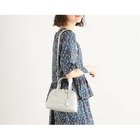 【ローラアシュレイ/LAURA ASHLEY】の【牛革/ショルダー布ベルト付】レザーボウラーミニサッチェルバッグ シルバー|ID: prp329100004132084 ipo3291000000028267589