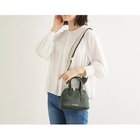 【ローラアシュレイ/LAURA ASHLEY】の【牛革/ショルダー布ベルト付】レザーボウラーミニサッチェルバッグ グリーン|ID: prp329100004132084 ipo3291000000028267591