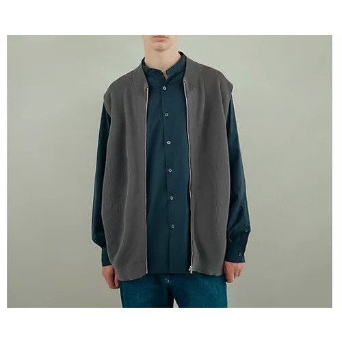 【グリーンレーベルリラクシング/green label relaxing / UNITED ARROWS / MEN】のコットン 畦 ジップ ニット ベスト インテリア・キッズ・メンズ・レディースファッション・服の通販 founy(ファニー) 　ファッション　Fashion　メンズファッション　MEN　インナー　Inner　畦　Ridge　ジップ　Zip　スウェット　Sweat　バランス　Balance　ベスト　Vest　A/W・秋冬　Aw・Autumn/Winter・Fw・Fall-Winter　おすすめ　Recommend　エレガント 上品　Elegant　MD.GRAY|ID: prp329100004132322 ipo3291000000028268622