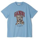 【ガニー/GANNI】のBasic Jersey Tiger Relaxed T-shirt Blissful Blue|ID: prp329100004134251 ipo3291000000028285697