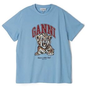 【ガニー/GANNI】 Basic Jersey Tiger Relaxed T-shirt人気、トレンドファッション・服の通販 founy(ファニー) ファッション Fashion レディースファッション WOMEN トップス・カットソー Tops/Tshirt シャツ/ブラウス Shirts/Blouses ロング / Tシャツ T-Shirts 2024年 2024 2024-2025秋冬・A/W Aw/Autumn/Winter/Fw/Fall/2024-2025 アニマル Animal トレンド Trend プリント Print ボックス Box 今季 This Season 洗える Washable |ID:prp329100004134251