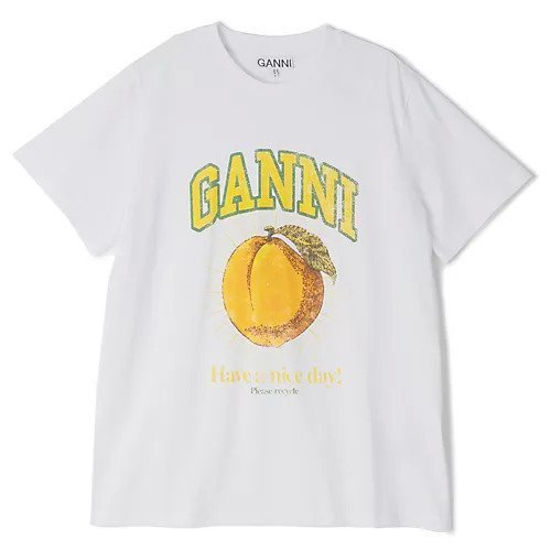 【ガニー/GANNI】のBasic Jersey Peach Relaxed T-shirt インテリア・キッズ・メンズ・レディースファッション・服の通販 founy(ファニー) https://founy.com/ ファッション Fashion レディースファッション WOMEN トップス・カットソー Tops/Tshirt シャツ/ブラウス Shirts/Blouses ロング / Tシャツ T-Shirts 2024年 2024 2024-2025秋冬・A/W Aw/Autumn/Winter/Fw/Fall/2024-2025 プリント Print ボックス Box 洗える Washable |ID: prp329100004134255 ipo3291000000028285706