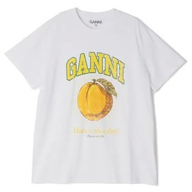 【ガニー/GANNI】のBasic Jersey Peach Relaxed T-shirt 人気、トレンドファッション・服の通販 founy(ファニー) ファッション Fashion レディースファッション WOMEN トップス・カットソー Tops/Tshirt シャツ/ブラウス Shirts/Blouses ロング / Tシャツ T-Shirts 2024年 2024 2024-2025秋冬・A/W Aw/Autumn/Winter/Fw/Fall/2024-2025 プリント Print ボックス Box 洗える Washable |ID:prp329100004134255