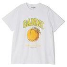 【ガニー/GANNI】のBasic Jersey Peach Relaxed T-shirt Bright White|ID: prp329100004134255 ipo3291000000028285707