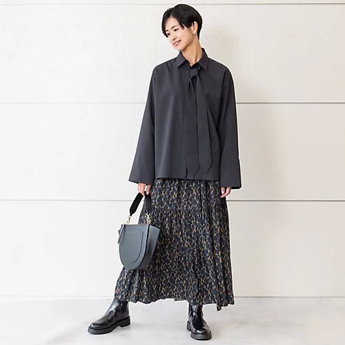 【エムセブンデイズ/M7days】の【辻 直子さんコラボ】ボウタイシャツ 人気、トレンドファッション・服の通販 founy(ファニー) 　ファッション　Fashion　レディースファッション　Ladies' Fashion Online　トップス・カットソー　Tops/Tshirt　シャツ/ブラウス　Shirts/Blouses　洗える　Washable　カフス　Cuffs　コラボ　Collaboration　コンパクト　Compact　ストレッチ　Stretch　バランス　Balance　パール　Pearl　フロント　Front　リボン　Ribbon　ロング　Long　ビジネス 仕事 通勤　Business　other-2|ID: prp329100004134272 ipo3291000000031888973