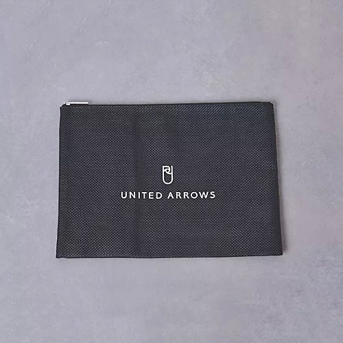 【ユナイテッドアローズ/UNITED ARROWS / GOODS】のロゴ メッシュ フラットポーチ インテリア・キッズ・メンズ・レディースファッション・服の通販 founy(ファニー) 　フラット　Flat　ポーチ　Pouch　メッシュ　Mesh　人気　Popularity　旅行　Travel　BLACK|ID: prp329100004134393 ipo3291000000028286862