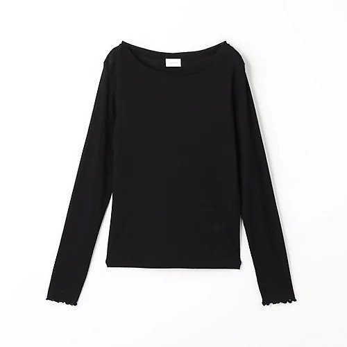 【グリーンレーベル リラクシング / ユナイテッドアローズ/green label relaxing / UNITED ARROWS】のハイツイストリブ クルーネック プルオーバー カットソー インテリア・キッズ・メンズ・レディースファッション・服の通販 founy(ファニー) 　ファッション　Fashion　レディースファッション　WOMEN　トップス・カットソー　Tops/Tshirt　プルオーバー　Pullover　カットソー　Cut and Sewn　インナー　Inner　秋　Autumn/Fall　カットソー　Cut And Sew　サロペット　Overalls　ジャンスカ　Janska　スウェット　Sweat　ツイスト　Twist　デコルテ　Decolletage　ベーシック　Basic　冬　Winter　おすすめ　Recommend　BLACK|ID: prp329100004135864 ipo3291000000028306509