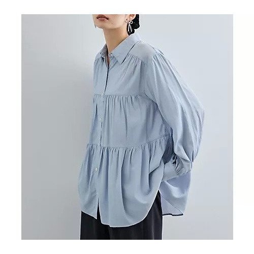 【ビス/VIS】のチュニック丈ティアードブラウス 人気、トレンドファッション・服の通販 founy(ファニー) 　ファッション　Fashion　レディースファッション　WOMEN　トップス・カットソー　Tops/Tshirt　シャツ/ブラウス　Shirts/Blouses　2024年　2024　2024-2025秋冬・A/W　Aw/Autumn/Winter/Fw/Fall/2024-2025　A/W・秋冬　Aw・Autumn/Winter・Fw・Fall-Winter　おすすめ　Recommend　ギャザー　Gather　ダウン　Down　チュニック　Tunic　ティアード　Tiered　デニム　Denim　トレンド　Trend　フレア　Flare　ポケット　Pocket　ビジネス 仕事 通勤　Business　冬　Winter　切替　Switching　春　Spring　秋　Autumn/Fall　 other-1|ID: prp329100004135887 ipo3291000000028306674