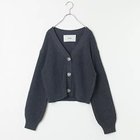 【アダワス/ADAWAS】の【五明祐子さんコラボ】【洗える】SHORT V-NECK CARDIGAN グレー|ID: prp329100004135950 ipo3291000000028307002