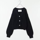 【アダワス/ADAWAS】の【五明祐子さんコラボ】【洗える】SHORT V-NECK CARDIGAN ブラック|ID: prp329100004135950 ipo3291000000028307003