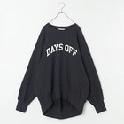 【アメリカーナ/Americana】の【LEE DAYS別注】【五明祐子さんコラボ】【洗える】DAYS OFFスウェット 人気、トレンドファッション・服の通販 founy(ファニー) ファッション Fashion レディースファッション Fashion for Women トップス・カットソー Cut & Sew Tops レディースパーカー・カジュアルフーディー Casual Hoodies & Sweatshirts スウェット・クルーネックトップス Sweatshirts & Crewnecks / Relaxed Fit Sweat Tops コラボ Collaboration, Collab スウェット / スエット Sweatshirt, Sweatwear ワイド Wide, Wide Fit 別注 Limited Edition, Custom Order 春 Spring 洗える Machine Washable thumbnail チャコール|ID: prp329100004136017 ipo3291000000035442474
