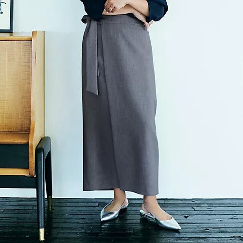 【デミルクス ビームス/Demi-Luxe BEAMS】の【洗える】ラップロングスカート.M 人気、トレンドファッション・服の通販 founy(ファニー) 　ファッション　Fashion　レディースファッション　Ladies' Fashion Online　スカート　Skirt　ロングスカート　Long Skirt　シンプル　Simple　ダブル　Double　ラップ　Wrap　リボン　Ribbon　洗える　Washable　other-2|ID: prp329100004136031 ipo3291000000032617723