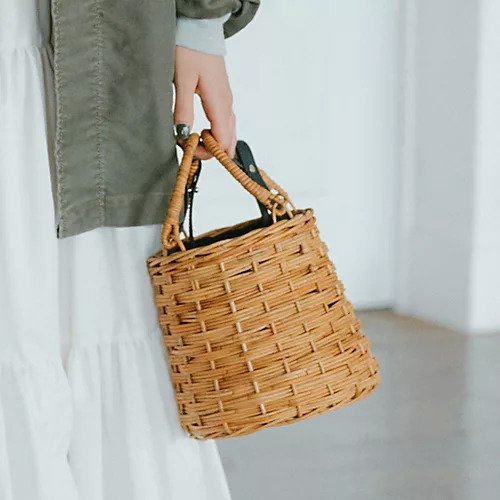 【マルシェ/MARCHER】の【別注】巾着付きかごバッグ 人気、トレンドファッション・服の通販 founy(ファニー) 　ファッション　Fashion　レディースファッション　Fashion for Women　バッグ　Bags　4月号　April Issue　アンティーク　Antique-Inspired　ギンガム　Gingham, Gingham Fabric　チェック　Check, Plaid, Tartan　ハンド　Hand, Handmade　ポーチ　Pouch, Small Case　冬　Winter / This Winter　別注　Limited Edition, Custom Order　巾着　Drawstring Bag, Kinchaku　other-3|ID: prp329100004136181 ipo3291000000033868318