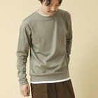 【ノーリーズ グッドマン/NOLLEY'S goodman / MEN】の《ビジカジ対応》フェイクレイヤード ハイゲージスムース 長袖Tシャツ 24AW オリーブ|ID: prp329100004136578 ipo3291000000028318331