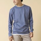 【ノーリーズ グッドマン/NOLLEY'S goodman / MEN】の《ビジカジ対応》フェイクレイヤード ハイゲージスムース 長袖Tシャツ 24AW グレイッシュブルー|ID: prp329100004136578 ipo3291000000028318333