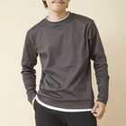 【ノーリーズ グッドマン/NOLLEY'S goodman / MEN】の《ビジカジ対応》フェイクレイヤード ハイゲージスムース 長袖Tシャツ 24AW チャコールグレー|ID: prp329100004136578 ipo3291000000029513654