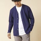 【ノーリーズ グッドマン/NOLLEY'S goodman / MEN】の《2点セット》SIX FUNCTION ボーダーVネックニットカーディガン (ロンT付き)24AW パープル|ID: prp329100004136580 ipo3291000000028318393