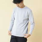 【ノーリーズ グッドマン/NOLLEY'S goodman / MEN】の《2点セット》SIX FUNCTION ボーダーVネックニット(ロンT付き)24AW グレイッシュブルー|ID: prp329100004136581 ipo3291000000028318404