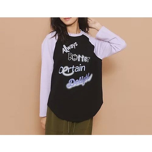 【ピンク ラテ/PINK-latte / KIDS】の【130cmあり】グラフィックロゴ ラグランTシャツ インテリア・キッズ・メンズ・レディースファッション・服の通販 founy(ファニー) https://founy.com/ ファッション Fashion キッズファッション KIDS おすすめ Recommend インナー Inner ガーリー Girly グラフィック Graphic ショート Short プリント Print ランダム Random 長袖 Long Sleeve |ID: prp329100004136711 ipo3291000000028319707