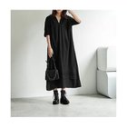 【スタイルデリ/STYLE DELI】の【LUXE】デザインVネックギャザーワンピース 人気、トレンドファッション・服の通販 founy(ファニー) ファッション Fashion レディースファッション WOMEN ワンピース Dress インナー Inner 秋 Autumn/Fall ギャザー Gather ショルダー Shoulder スモック Smock スリット Slit タートルネック Turtleneck デコルテ Decolletage 定番 Standard 長袖 Long Sleeve ハイネック High Neck バランス Balance フォルム Form フロント Front ポケット Pocket ミックス Mix リラックス Relax ループ Loop エレガント 上品 Elegant thumbnail ブラック|ID: prp329100004140529 ipo3291000000028404543