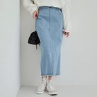 【シューラルー キューティーブロンド/Cutie Blonde / SHOO LA RUE】の【洗える】ストレッチデニムナロースカート 人気、トレンドファッション・服の通販 founy(ファニー) ファッション Fashion レディースファッション WOMEN スカート Skirt おすすめ Recommend インナー Inner シンプル Simple スウェット Sweat ストレッチ Stretch スマート Smart スリット Slit タートルネック Turtleneck デニム Denim トレンド Trend フロント Front ベスト Vest ポケット Pocket 洗える Washable thumbnail ブルー|ID: prp329100004140558 ipo3291000000028404812