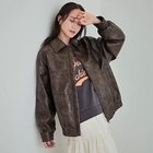 【シューラルー キューティーブロンド/Cutie Blonde / SHOO LA RUE】のレザー調 オーバーブルゾン 人気、トレンドファッション・服の通販 founy(ファニー) ファッション Fashion レディースファッション WOMEN アウター Coat Outerwear ブルゾン Blouson/Jackets おすすめ Recommend ギャザー Gather スマート Smart ティアードスカート Tiered Skirt デニム Denim トレンド Trend ブルゾン Blouson ポケット Pocket リアル Real レース Race ワイド Wide 定番 Standard thumbnail ブラウン|ID: prp329100004141467 ipo3291000000028744564