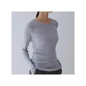 【ドレスハーセルフ/DRESS HERSELF】のカットソー/シルクリブ クルーネック 人気、トレンドファッション・服の通販 founy(ファニー) ファッション Fashion レディースファッション Fashion for Women トップス・カットソー Cut & Sew Tops カットソー・ベーシックTシャツ Cut-and-Sewn Tops / Stretch Tees & Basics なめらか Smooth, Silky Texture カットソー Cut and Sewn Top シルク Silk, 100% Silk シンプル Simple, Minimal エレガント 上品 Elegant |ID:prp329100004142648