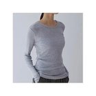 【ドレスハーセルフ/DRESS HERSELF】のカットソー/シルクリブ クルーネック 人気、トレンドファッション・服の通販 founy(ファニー) ファッション Fashion レディースファッション Fashion for Women トップス・カットソー Cut & Sew Tops カットソー・ベーシックTシャツ Cut-and-Sewn Tops / Stretch Tees & Basics なめらか Smooth, Silky Texture カットソー Cut and Sewn Top シルク Silk, 100% Silk シンプル Simple, Minimal エレガント 上品 Elegant thumbnail 杢グレー|ID: prp329100004142648 ipo3291000000036253705