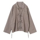 【ベースレンジ/Baserange】のLIMBER SHIRT 人気、トレンドファッション・服の通販 founy(ファニー) ファッション Fashion レディースファッション WOMEN トップス・カットソー Tops/Tshirt シャツ/ブラウス Shirts/Blouses 2024年 2024 2024-2025秋冬・A/W Aw/Autumn/Winter/Fw/Fall/2024-2025 インナー Inner パジャマ Pajamas フロント Front リボン Ribbon ルーズ Loose 洗える Washable thumbnail BROWN GREY FLANNEL|ID: prp329100004142654 ipo3291000000028446227