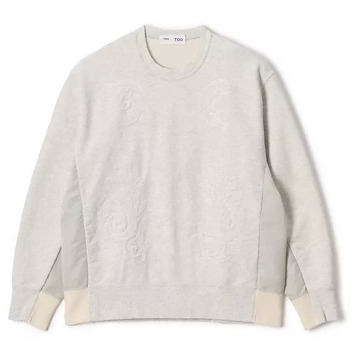 【トーガ トゥ/TOGA TOO】のEmbroidery sweatshirt インテリア・キッズ・メンズ・レディースファッション・服の通販 founy(ファニー) 　ファッション　Fashion　レディースファッション　WOMEN　トップス・カットソー　Tops/Tshirt　シャツ/ブラウス　Shirts/Blouses　パーカ　Sweats　ロング / Tシャツ　T-Shirts　スウェット　Sweat　2024年　2024　2024-2025秋冬・A/W　Aw/Autumn/Winter/Fw/Fall/2024-2025　ウエスタン　Western　クール　Cool　スウェット　Sweat　人気　Popularity　定番　Standard　洗える　Washable　L.GRAY|ID: prp329100004142689 ipo3291000000028446476