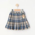 【シューラルー/SHOO LA RUE / KIDS】の【110-140cm】クマチャーム付きチェックプリーツスカート ブルー|ID: prp329100004142860 ipo3291000000029594157