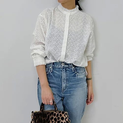 【エムセブンデイズ/M7days】の【徳原文子さんコラボ】アイレットレースブラウス 人気、トレンドファッション・服の通販 founy(ファニー) 　ファッション　Fashion　レディースファッション　WOMEN　トップス・カットソー　Tops/Tshirt　シャツ/ブラウス　Shirts/Blouses　コラボ　Collaboration　ジャケット　Jacket　フリル　Frills　レース　Race　洗える　Washable　秋　Autumn/Fall　other-3|ID: prp329100004144219 ipo3291000000031287953