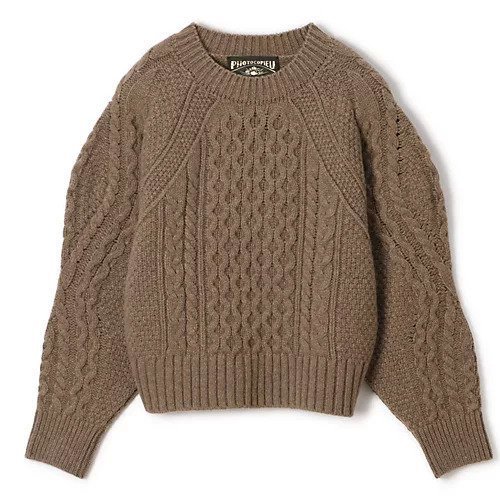 【フォトコピュー/PHOTOCOPIEU】のARAN DIAMONDE SHAPED SLEEVE SWEATER インテリア・キッズ・メンズ・レディースファッション・服の通販 founy(ファニー) https://founy.com/ ファッション Fashion レディースファッション WOMEN トップス・カットソー Tops/Tshirt パーカ Sweats スウェット Sweat 2024年 2024 2024-2025秋冬・A/W Aw/Autumn/Winter/Fw/Fall/2024-2025 シェイプ Shape シンプル Simple スリーブ Sleeve |ID: prp329100004144228 ipo3291000000028464974