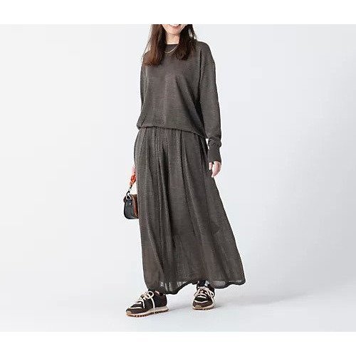 【エムセブンデイズ/M7days】の【徳原文子さんコラボ】シアーニットトップス 人気、トレンドファッション・服の通販 founy(ファニー) 　ファッション　Fashion　レディースファッション　WOMEN　トップス・カットソー　Tops/Tshirt　ニット　Knit Tops　コラボ　Collaboration　スウェット　Sweat　ブラウジング　Browsing　ミックス　Mix　モダン　Modern　洗える　Washable　other-2|ID: prp329100004144230 ipo3291000000031287975