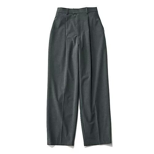 【エムセブンデイズ/M7days】の【コラボ】タックパンツ インテリア・キッズ・メンズ・レディースファッション・服の通販 founy(ファニー) 　ファッション　Fashion　レディースファッション　Fashion for Women　パンツ　Pants & Trousers　コラボ　Collaboration, Collab　テーパード　Tapered, Tapered Pants　洗える　Machine Washable　チャコールグレー|ID: prp329100004144267 ipo3291000000034941736