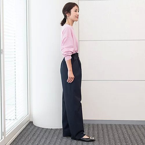 【エムセブンデイズ/M7days】の【コラボ】タックパンツ 人気、トレンドファッション・服の通販 founy(ファニー) 　ファッション　Fashion　レディースファッション　Fashion for Women　パンツ　Pants & Trousers　コラボ　Collaboration, Collab　テーパード　Tapered, Tapered Pants　洗える　Machine Washable　other-3|ID: prp329100004144267 ipo3291000000034941738