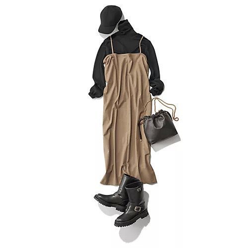 【エムセブンデイズ/M7days】の【コラボ】ストレートキャミワンピース 人気、トレンドファッション・服の通販 founy(ファニー) 　ファッション　Fashion　レディースファッション　WOMEN　ワンピース　Dress　キャミワンピース　No Sleeve Dresses　コラボ　Collaboration　ジャケット　Jacket　ストレート　Straight　ラップ　Wrap　洗える　Washable　other-2|ID: prp329100004144272 ipo3291000000031779217