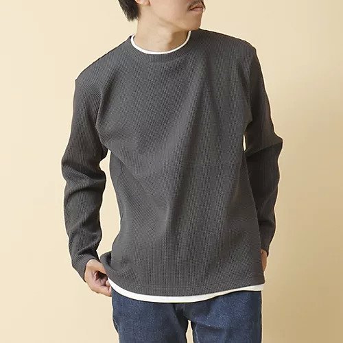 【ノーリーズ グッドマン/NOLLEY'S goodman / MEN】の《吸水速乾》ワッフルダブルカラー長袖Tシャツ 24AW インテリア・キッズ・メンズ・レディースファッション・服の通販 founy(ファニー) https://founy.com/ ファッション Fashion メンズファッション MEN 2024年 2024 2024-2025秋冬・A/W Aw/Autumn/Winter/Fw/Fall/2024-2025 インナー Inner ウォッシャブル Washable ストレッチ Stretch ダブル Double ブルゾン Blouson ワッフル Waffle 吸水 Water Absorption 長袖 Long Sleeve |ID: prp329100004144547 ipo3291000000028466197