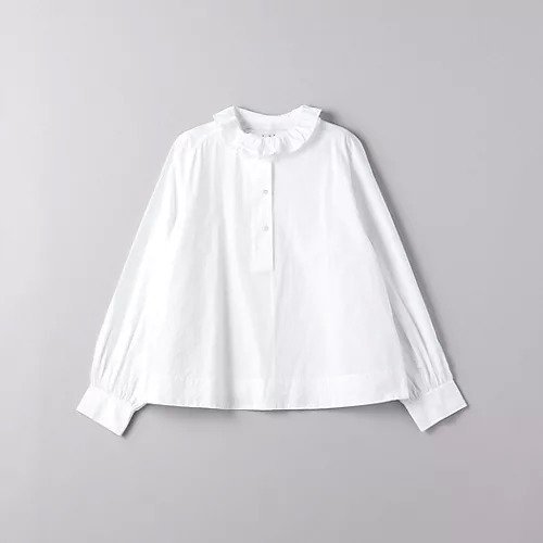 【ユナイテッドアローズ/UNITED ARROWS】のフリルカラー プルオーバーシャツ インテリア・キッズ・メンズ・レディースファッション・服の通販 founy(ファニー) 　ファッション　Fashion　レディースファッション　WOMEN　トップス・カットソー　Tops/Tshirt　シャツ/ブラウス　Shirts/Blouses　プルオーバー　Pullover　インナー　Inner　バランス　Balance　フリル　Frills　ミックス　Mix　リラックス　Relax　おすすめ　Recommend　WHITE|ID: prp329100004145994 ipo3291000000028483552