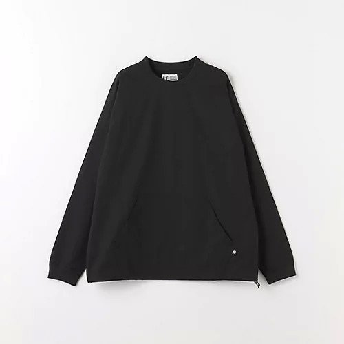 【グリーンレーベルリラクシング/green label relaxing / UNITED ARROWS / MEN】の【別注】GLR プルオーバー ロングスリーブ Tシャツ インテリア・キッズ・メンズ・レディースファッション・服の通販 founy(ファニー) 　ファッション　Fashion　メンズファッション　MEN　トップス・カットソー　Tops/Tshirt/Men　シャツ　Shirts　アウトドア　Outdoor　カリフォルニア　California　キャップ　Cap　ジャケット　Jacket　ストレッチ　Stretch　スポーティ　Sporty　スリーブ　Sleeve　ドローコード　Draw Cord　ポケット　Pocket　別注　Special Order　モダン　Modern　ロング　Long　BLACK|ID: prp329100004146037 ipo3291000000028483979