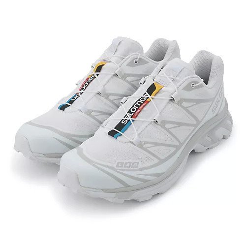 【サロモン/SALOMON / MEN】のXT-6 インテリア・キッズ・メンズ・レディースファッション・服の通販 founy(ファニー) 　ファッション　Fashion　メンズファッション　Fashion for Men　カラフル　Colorful Design　クッション　Cushion, Throw Pillow　スニーカー　Sneakers, Trainers　スポーツ　Sports, Activewear　フィット　Fit, Slim Fit　メッシュ　Mesh, Net Fabric　レース　Lace, Lace Fabric　軽量　Lightweight, Ultra Light　WHITE/WHITE/LUNAR ROCK|ID: prp329100004146047 ipo3291000000029583932