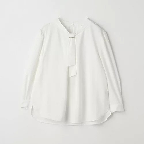 【グリーンレーベル リラクシング / ユナイテッドアローズ/green label relaxing / UNITED ARROWS】のチャーム & ボウタイ 七分袖 ブラウス -マシンウォッシャブル- インテリア・キッズ・メンズ・レディースファッション・服の通販 founy(ファニー) 　ファッション　Fashion　レディースファッション　WOMEN　トップス・カットソー　Tops/Tshirt　シャツ/ブラウス　Shirts/Blouses　インナー　Inner　秋　Autumn/Fall　カーディガン　Cardigan　ジャケット　Jacket　チェーン　Chain　チャーム　Charm　ロング　Long　エレガント 上品　Elegant　ビジネス 仕事 通勤　Business　WHITE|ID: prp329100004150609 ipo3291000000028553749