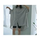 【マージュール/marjour】のSTRIPE OVER SHIRTS OFFWHITE|ID: prp329100004150611 ipo3291000000035291198