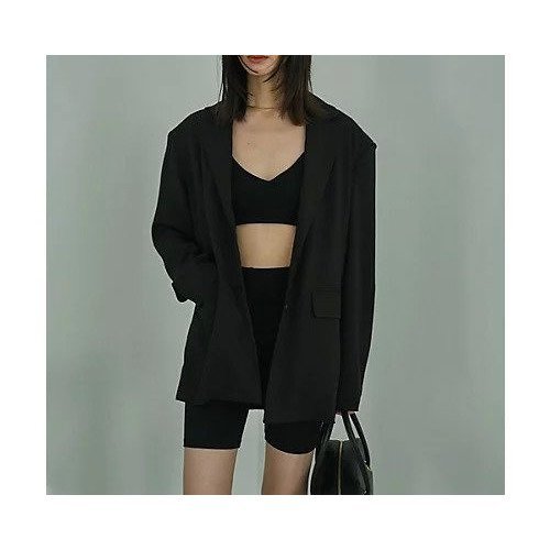 【マージュール/marjour】のDAD JACKET インテリア・キッズ・メンズ・レディースファッション・服の通販 founy(ファニー) https://founy.com/ ファッション Fashion レディースファッション WOMEN アウター Coat Outerwear ジャケット Jackets インナー Inner ショルダー Shoulder ストレッチ Stretch スリット Slit タンク Tank トレンド Trend ビッグ Big ベーシック Basic 今季 This Season 夏 Summer 定番 Standard 春 Spring 秋 Autumn/Fall 長袖 Long Sleeve |ID: prp329100004150723 ipo3291000000030972830