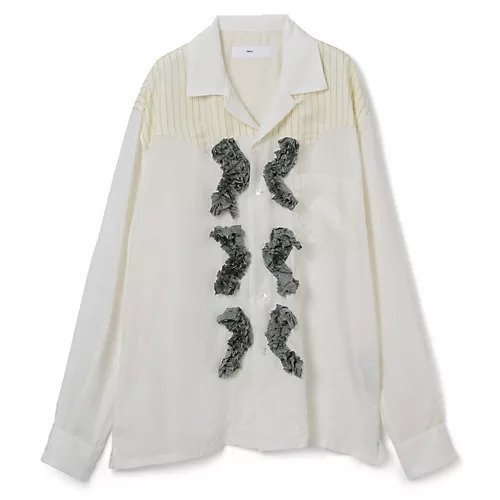 【トーガ ビリリース/TOGA VIRILIS / MEN】のCupra jacquard shirt インテリア・キッズ・メンズ・レディースファッション・服の通販 founy(ファニー) https://founy.com/ ファッション Fashion メンズファッション Men's Style Online 2022年 2022 2022-2023秋冬・A/W Aw/Autumn/Winter//Fw/Fall-Winter/2022-2023 ウエスタン Western ギャザー Gather フロント Front ヨーク Yoke レース Race 洗える Washable |ID: prp329100004150776 ipo3291000000032173814