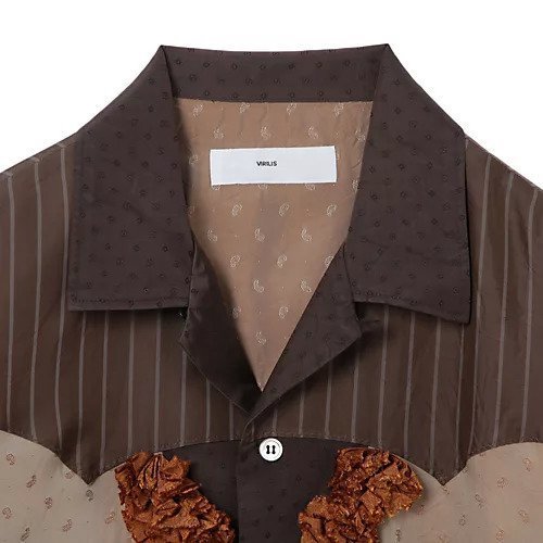 【トーガ ビリリース/TOGA VIRILIS / MEN】のCupra jacquard shirt 人気、トレンドファッション・服の通販 founy(ファニー) 　ファッション　Fashion　メンズファッション　Men's Style Online　2022年　2022　2022-2023秋冬・A/W　Aw/Autumn/Winter//Fw/Fall-Winter/2022-2023　ウエスタン　Western　ギャザー　Gather　フロント　Front　ヨーク　Yoke　レース　Race　洗える　Washable　other-3|ID: prp329100004150776 ipo3291000000032173817