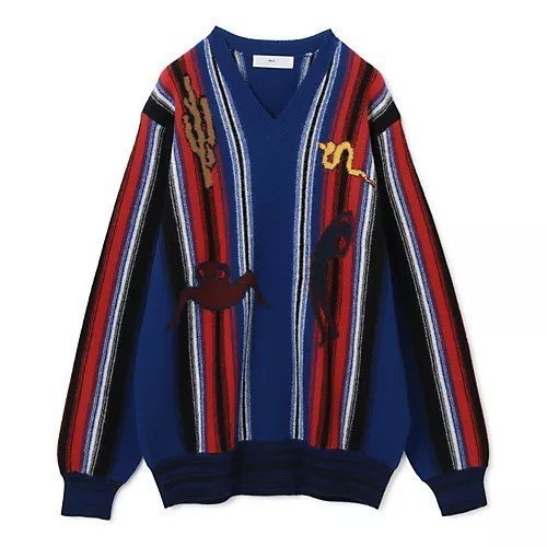 【トーガ ビリリース/TOGA VIRILIS / MEN】のStripe knit pullover インテリア・キッズ・メンズ・レディースファッション・服の通販 founy(ファニー) https://founy.com/ ファッション Fashion メンズファッション MEN 2022年 2022 2022-2023秋冬・A/W Aw/Autumn/Winter//Fw/Fall-Winter/2022-2023 ストライプ Stripe モチーフ Motif |ID: prp329100004150782 ipo3291000000028554526