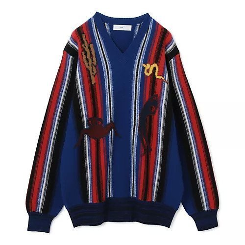 【トーガ ビリリース/TOGA VIRILIS / MEN】のStripe knit pullover インテリア・キッズ・メンズ・レディースファッション・服の通販 founy(ファニー) https://founy.com/ ファッション Fashion メンズファッション MEN 2022年 2022 2022-2023秋冬・A/W Aw/Autumn/Winter//Fw/Fall-Winter/2022-2023 ストライプ Stripe モチーフ Motif |ID: prp329100004150782 ipo3291000000029582038