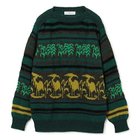 【トーガ ビリリース/TOGA VIRILIS / MEN】のWool jacquard knit pullover GREEN|ID: prp329100004150787 ipo3291000000028554553